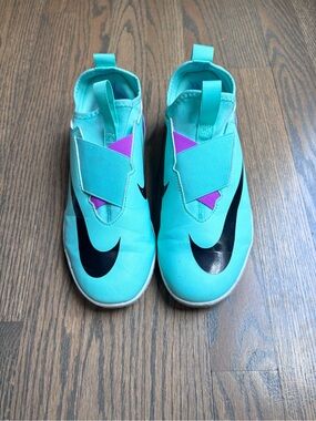 Nike mercurial air zoom indoor soccer shoes Turquoise and Purple